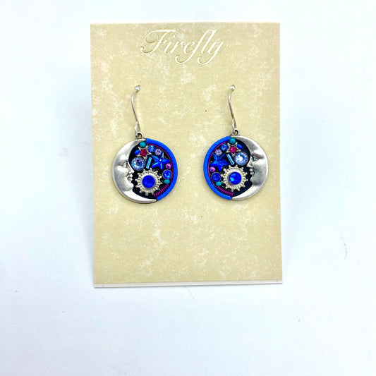 Firefly Moon Earrings - Sapphire