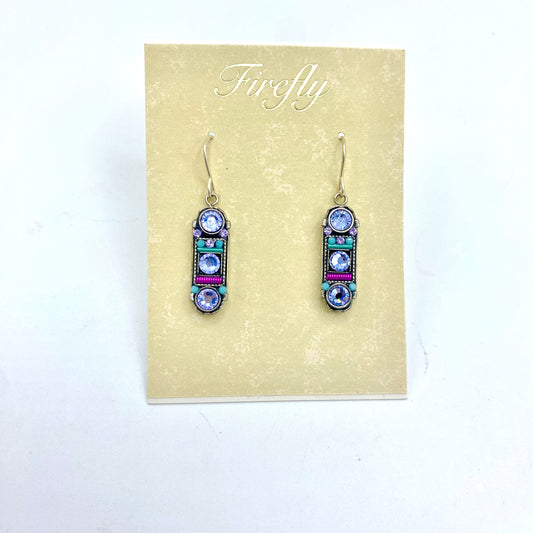 Firefly Dolce Oval Earrings - Lavender