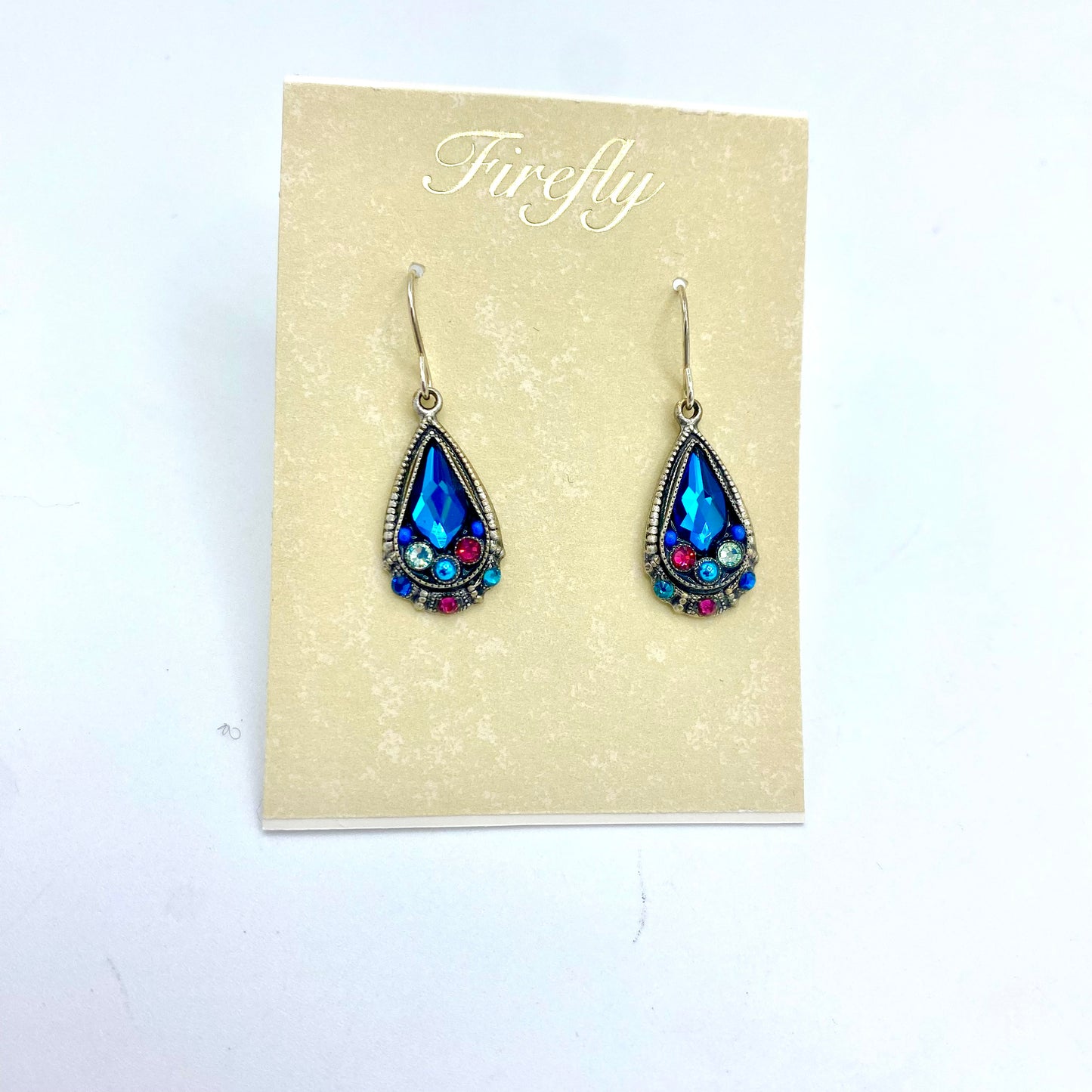 Firefly Elegant Drop Earrings - Bermuda Blue