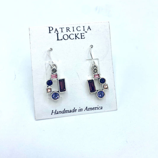 Patricia Locke - Gotham Earrings - Purple Rain