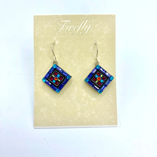 Firefly Dolce V Diagonal Earrings - Multicolored