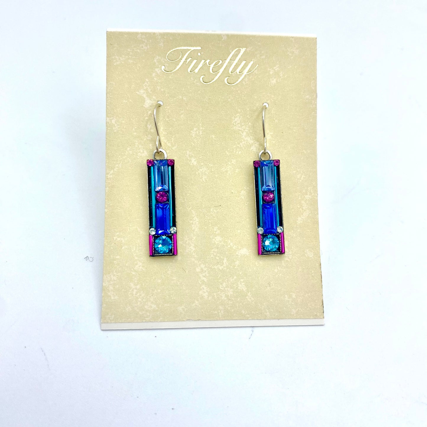 Firefly Architectural Earrings - Light Turquoise