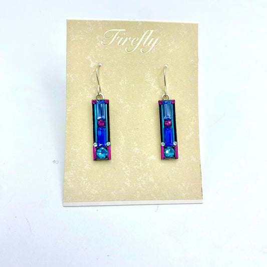 Firefly Architectural Earrings - Light Turquoise