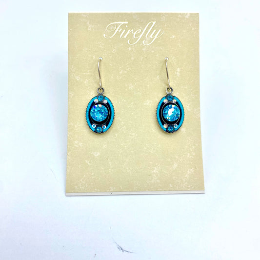 Firefly Oval La Dolce Vita Earrings - Turquoise