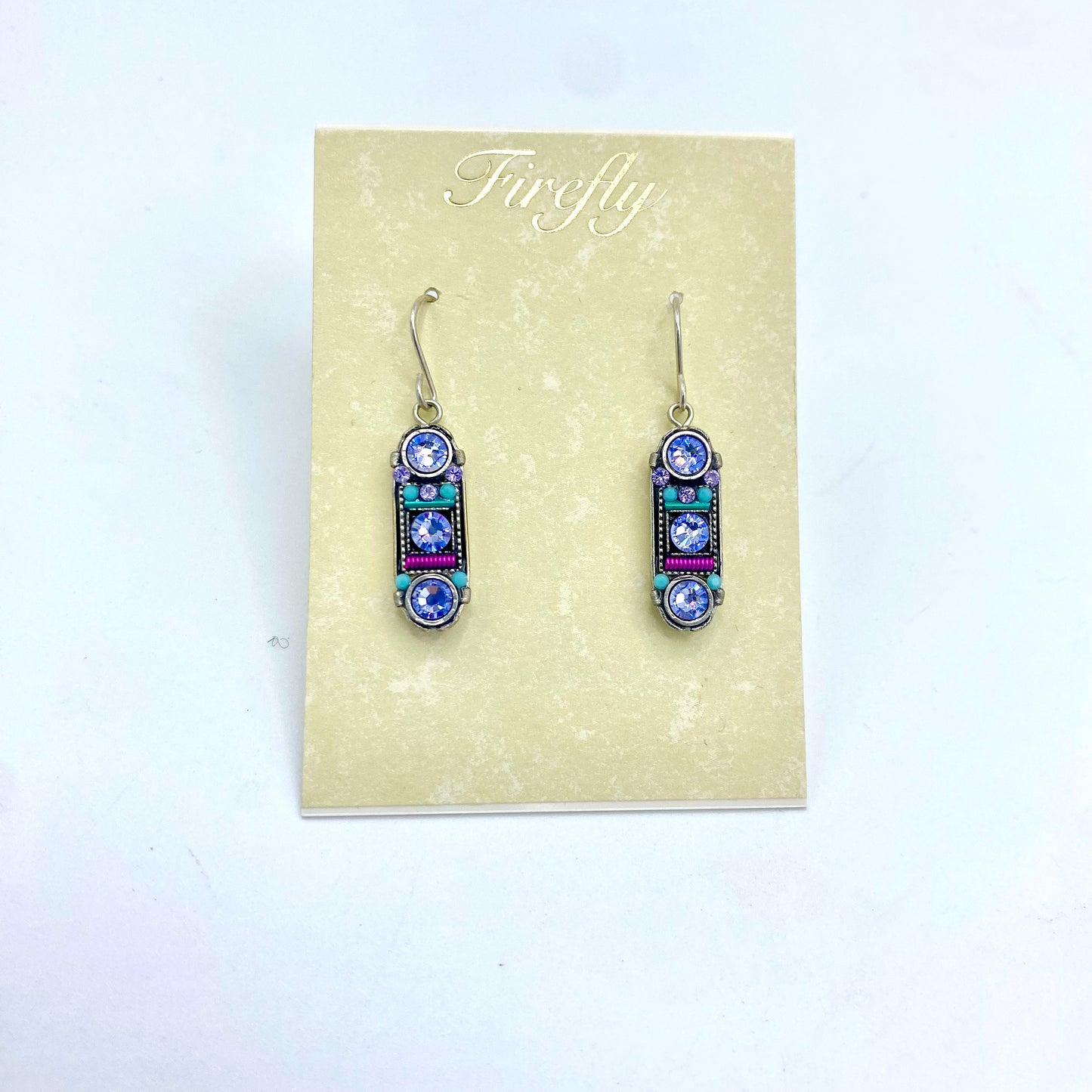 Firefly Dolce Oval Earrings - Lavender