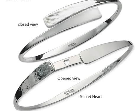 Ed Levin Secret Heart Bracelet Ladies Medium