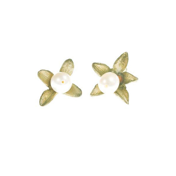 Michael Michaud Boxwood Post Earrings
