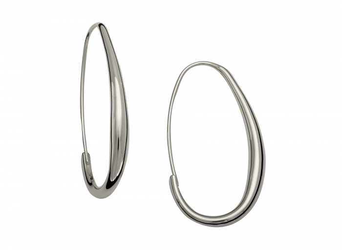 Ed Levin Oval Hoops Earring