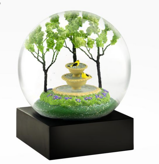 "Two Goldfinches" Snow Globe