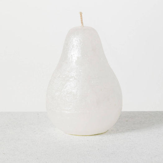 White "Ritz" Pear Candle