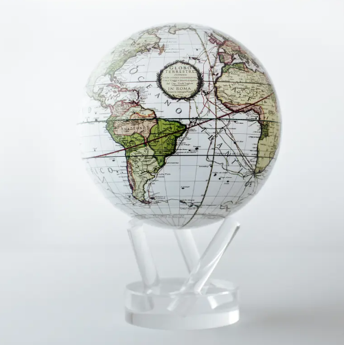 MOVA Globes- Antique Terrestrial White Globe