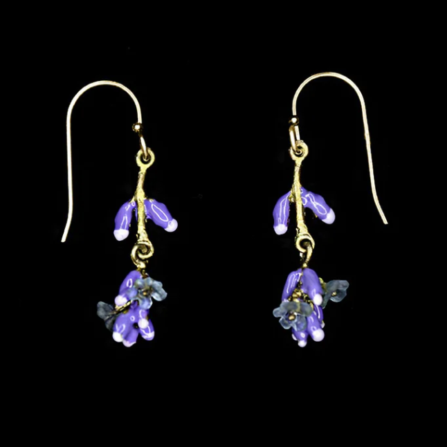 Michael Michaud - Lavender Earrings - Dangle Wire
