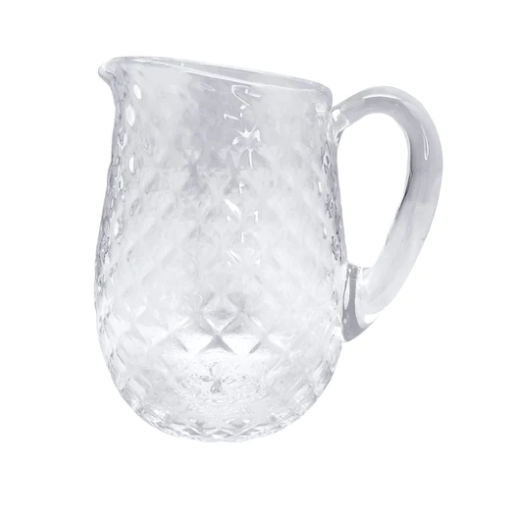 Mariposa Clear Pineapple Texture Pitcher