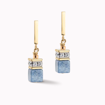 COEUR DE LION GeoCUBE® Iconic Precious earrings light blue