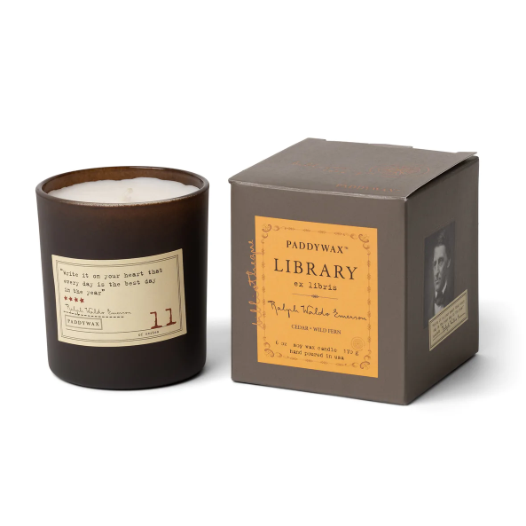 Library 6.5 oz Candle - Ralph Waldo Emerson