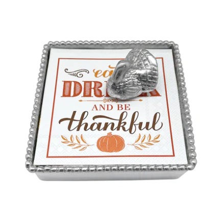 Mariposa Turkey Beaded Napkin Box