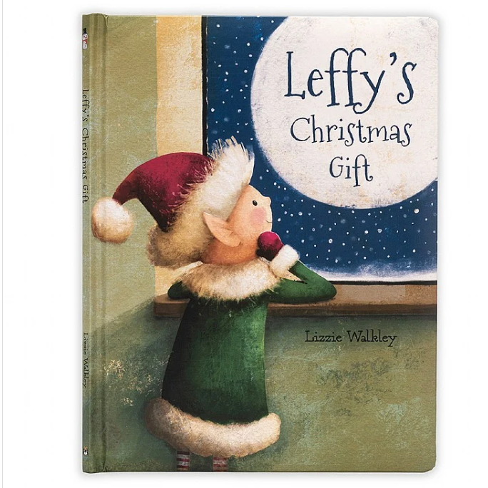 Jellycat Leffy Elf Christmas Gift Book