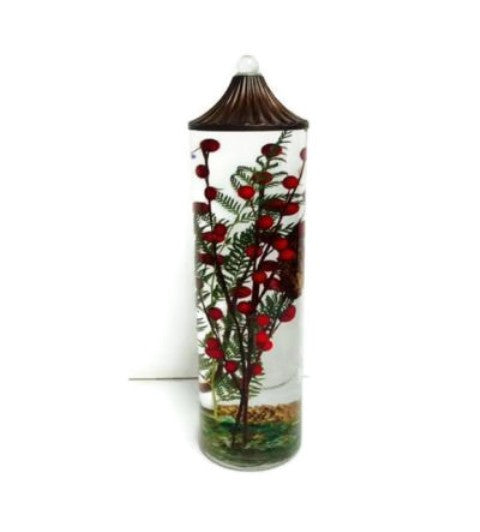 Lifetime Oil Burning "Red Berry and Fern" Theme Candles