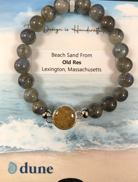 Dune- Old Res Grey Bead Bracelet