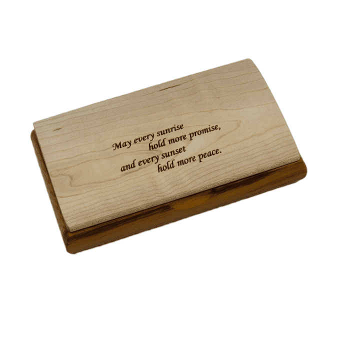 Engraved Quote Box - Sunrise